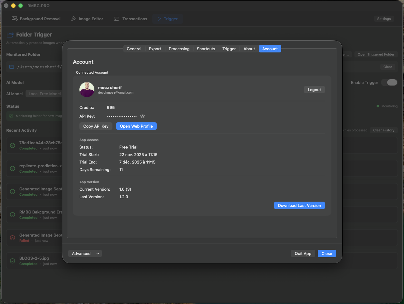 Results Preview in RMBG PRO