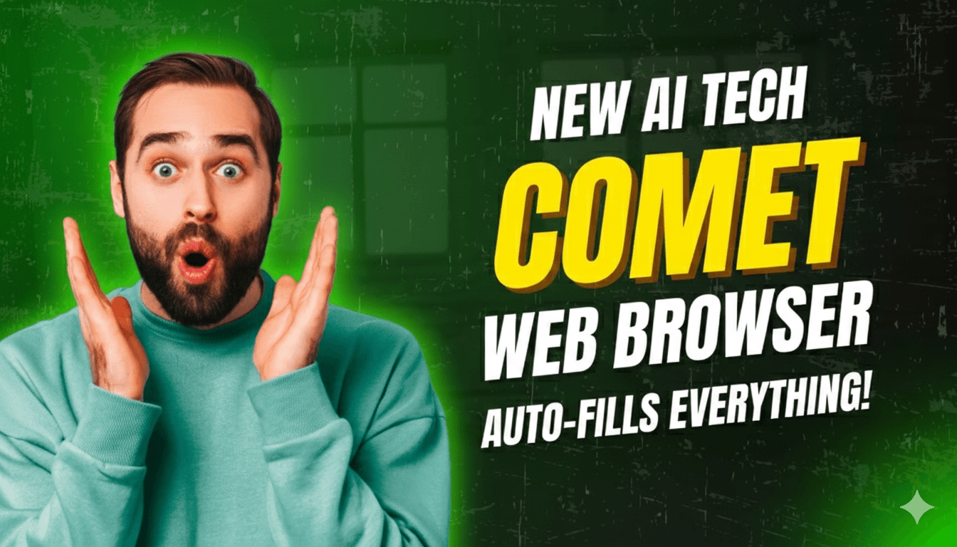 STOP Typing Forms! Perplexity Comet Browser's AI Agent is a GAME CHANGER