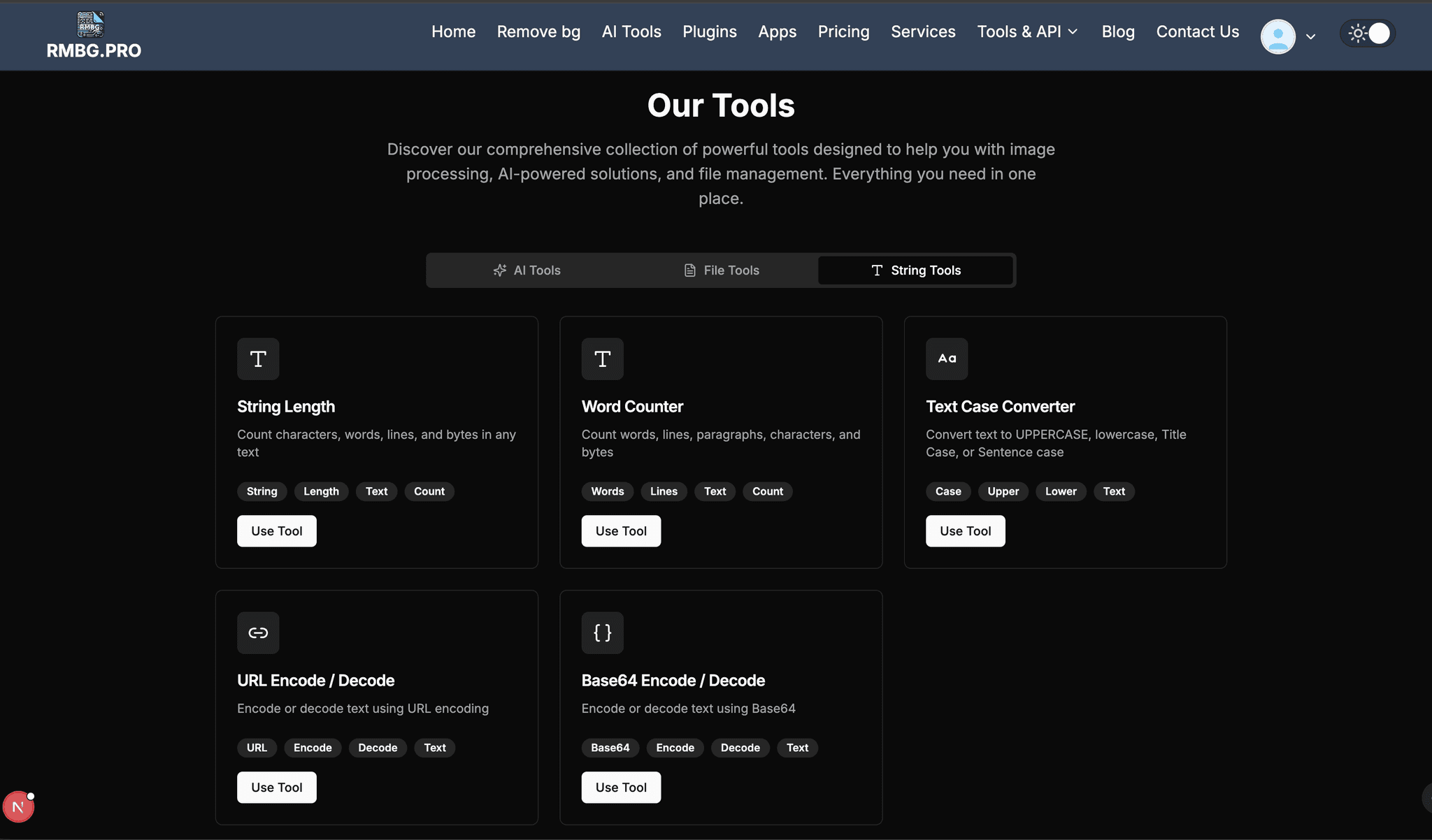 RMBG.PRO String Tools cover