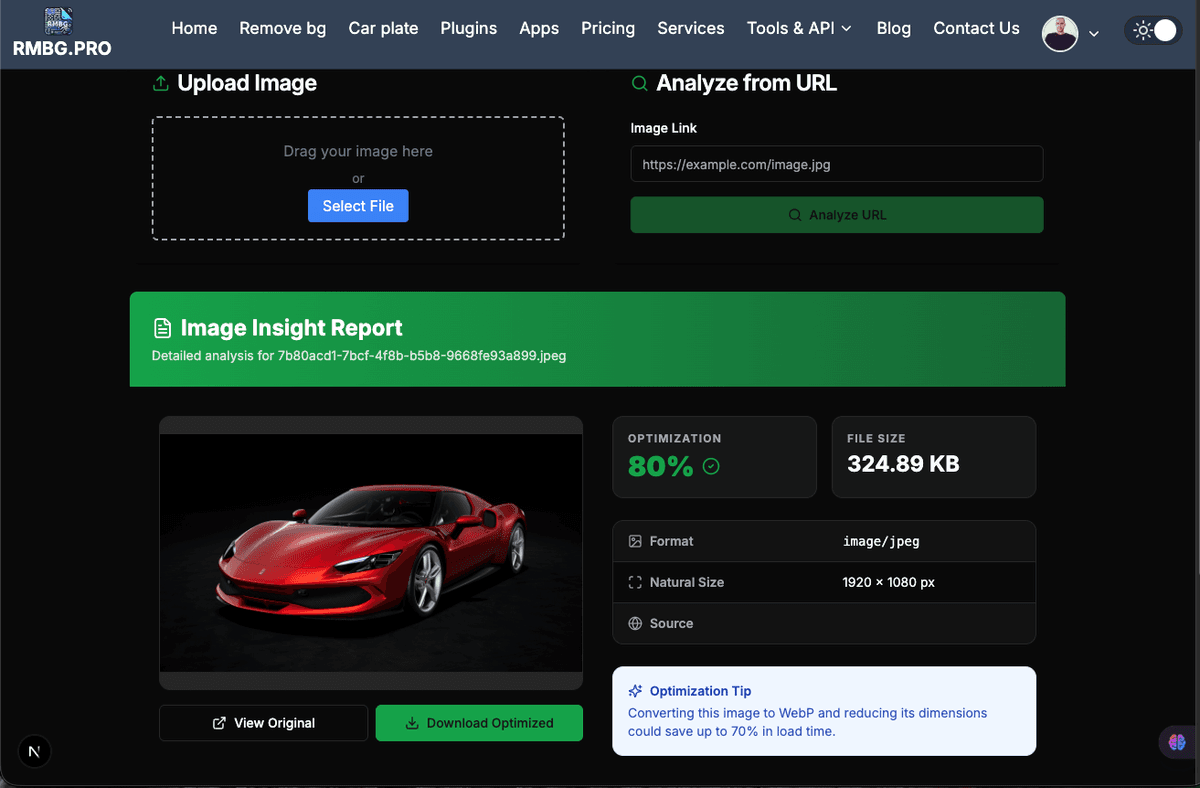 RMBG Pro Online Image Insight Report